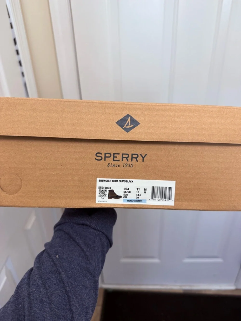 Men’s Sperry Brewster Top Sider Duck Boot Olive/Black Size 11 STS15804 Outdoor